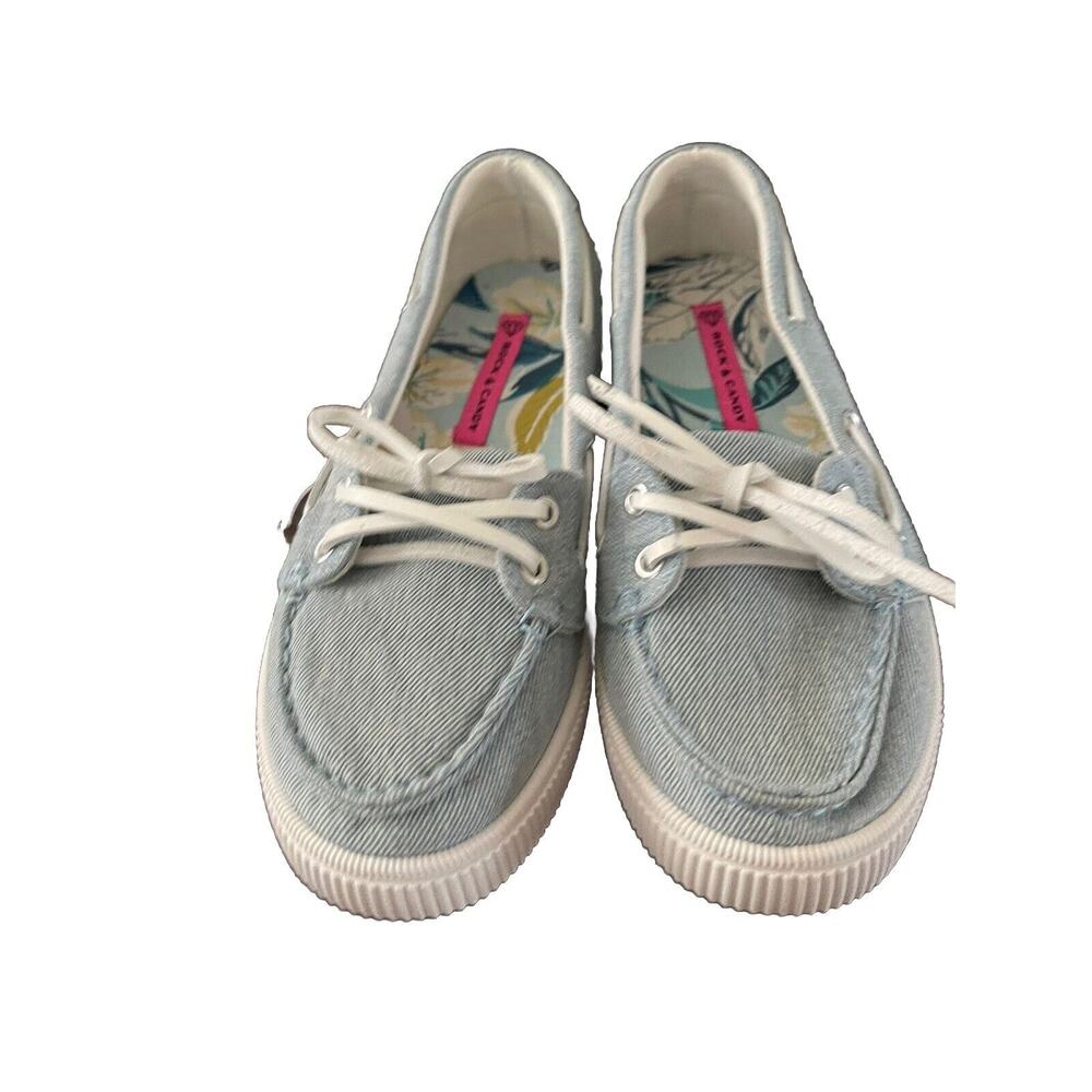 Rock & Candy Blue Duffy Boat Shoe Loafer Womens Size 7 Casual Shoe